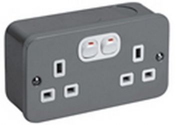 Eurolux ES113 BS Double Switch Socket