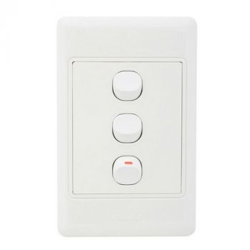 Eurolux ES6 Electrical Switch 3L1W Complete P/P