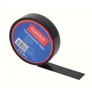 Eurolux ET65B PVC Insulation Tape 20m Black (0.13mm x 18mm) Black