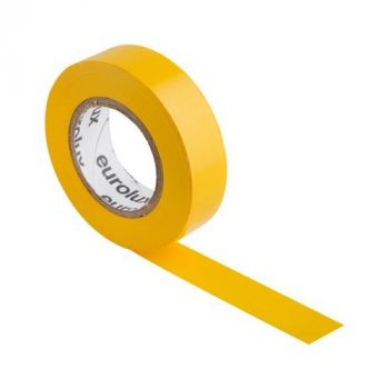 Eurolux ET65Y PVC Insulation Tape 20m Yellow (0.13mm x 18mm) Yellow