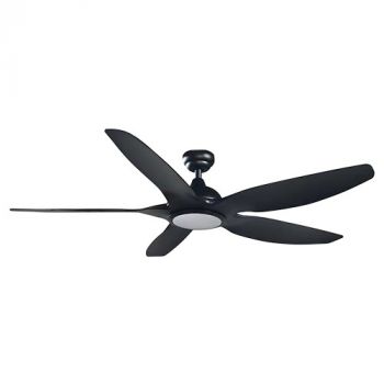 Eurolux F101 Eon Ceiling Fan 5 Blades Matt Black Motor Power 40w