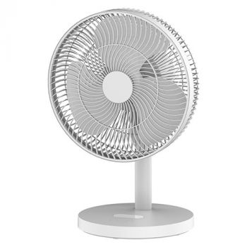 Eurolux F104 Rechargeable LED Desk Fan 3 Speed and Emergency Light White