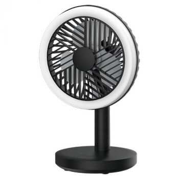 Eurolux F106 Rechargeable LED Mini Fan Black