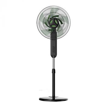 Eurolux F108 Eurolux Standing Fan Black and Green Motor Power 80w