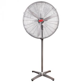 Eurolux F110 Fan 30' Maxi Industrial Standing Floor Fan 2070mm Height 280w Motor Silver Grey