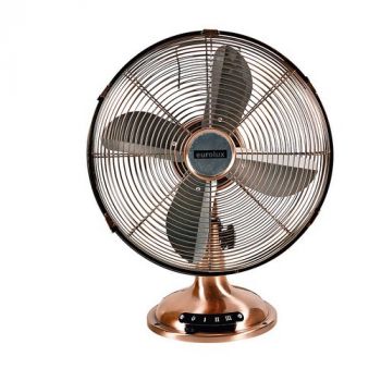 Eurolux F24C, F24SC Desk Fan 12' 3 Speed (Multiple Colours/Finishes)