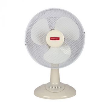 Eurolux F25W Desk Fan 12' 3 Speed White