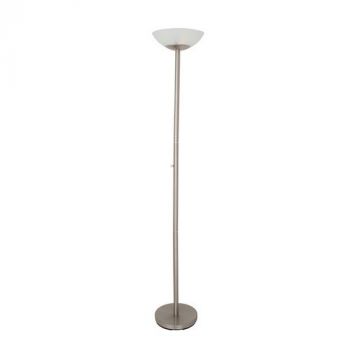 Eurolux FL13SC Floor Light Frosted Glass Satin Chrome