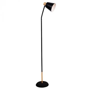 Eurolux FL232B, FL232W Curve Floor Light Black and Gold E27 1x40w (Multiple Colours/Finishes)