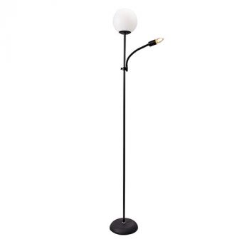 Eurolux FL235 Orb Twin Floor Light Black E27 2x40w Black