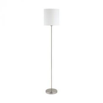 Eurolux FL293 Pasteri Floor 60W E27 Satin Nickel/White