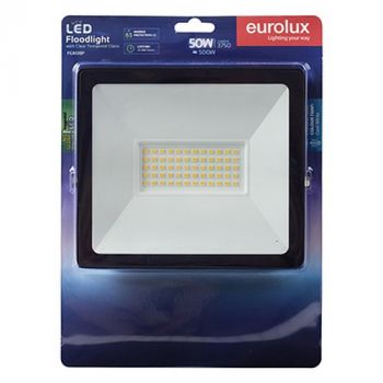 Eurolux FS303BP LED 50w Floodlight Black with no Sensor Blister