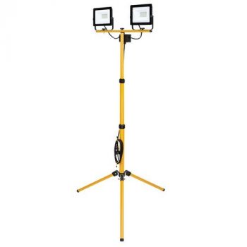 Eurolux FS4LED LED 2 x 20w Floodlight with Tripod Black And Yellow