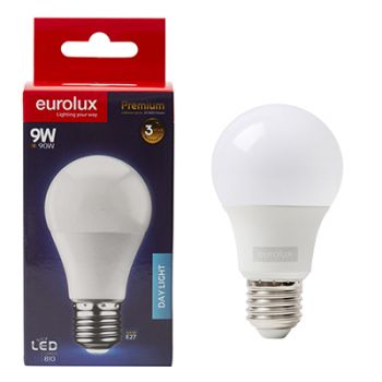 Eurolux G1032DL LED A60 E27 9W Day Light 6500K Globe Opal