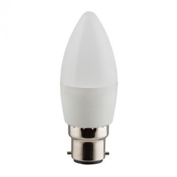 Eurolux G1037BWW Warm White B22 5W Dimmable Opal Candle LED