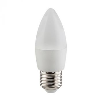 Eurolux G1037EWW Warm White E27 5W Dimmable Opal Candle LED
