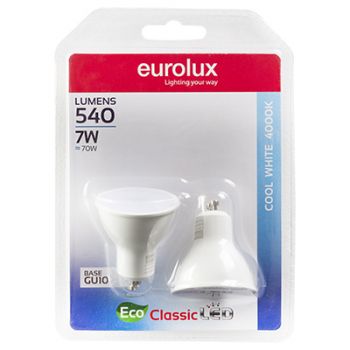 Eurolux G1081CW LED GU10 Core 7w 4000K Blister Twin