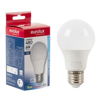 Eurolux G1095ES LED A60 Classic Core E27 6W 4000K Single Box