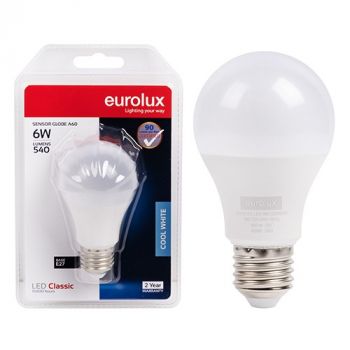 Eurolux G1151ES A60 Classic Day/Night Sensor 6w LED E27 4000K
