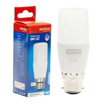 Eurolux G1182BC Stick Lamp T36 6W LED B22 5000K