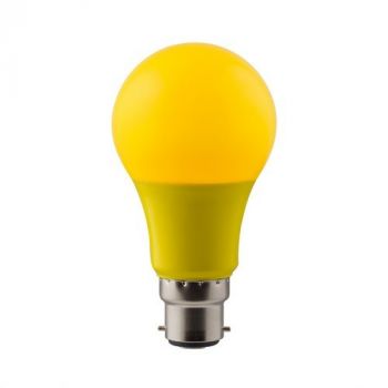Eurolux G434YLL Yellow B22 7W Globe LED