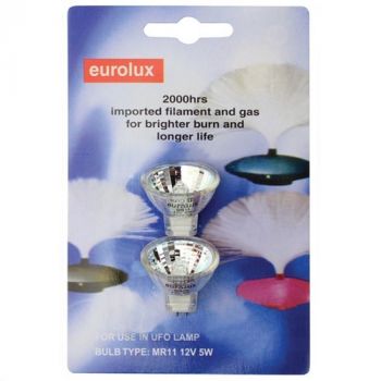 Eurolux G463 Spare 5W MR11 Twin Pack for UFO Lamp H24S
