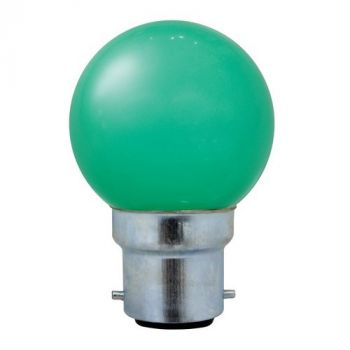Eurolux G588GN Green B22 1W Colour Golfball LED