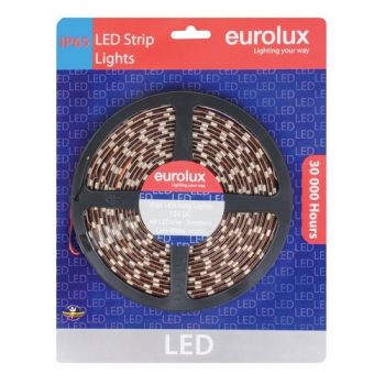 Eurolux G650CW Outdoor 5m 14.4W/m 12V LED Strip light IP65 Cool White