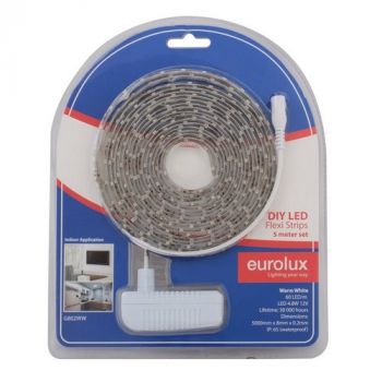 Eurolux G802WW Outdoor 5m DIY IP65 12V LED Strip light Warm White