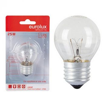 Eurolux G82BP Oven Lamp Golfball E27 25w Blister Single Dimmable