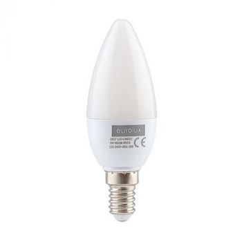 Eurolux G837 Warm White E14 3W Opal Candle LED