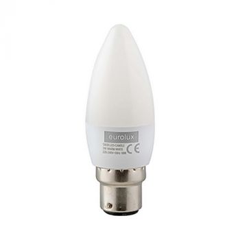 Eurolux G839 Warm White B22 3W Opal Candle LED