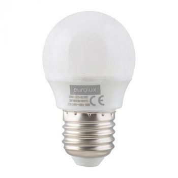 Eurolux G841 Warm White E27 3W Opal Golfball LED