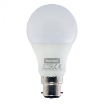 Eurolux G844WW Warm White B22 6W Opal Globe LED