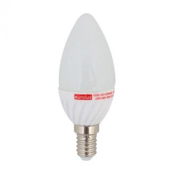 Eurolux G932 Warm White E14 7W Opal Candle Plastic LED