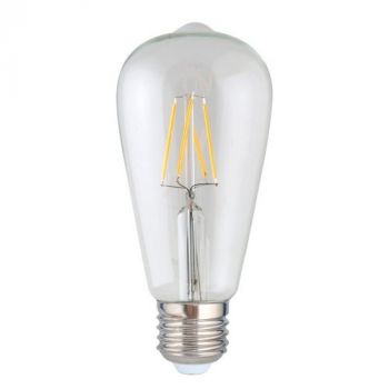 Eurolux G973 Warm White E27 4W Clear Filament Pear Shaped Globe LED