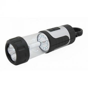 Eurolux H181 Hand Pressing Flash Light Battery Operated Black/Silver