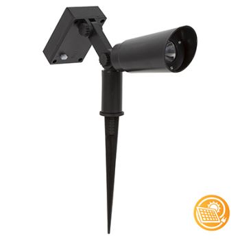 Eurolux H198 Solar Plastic Garden Spot Black