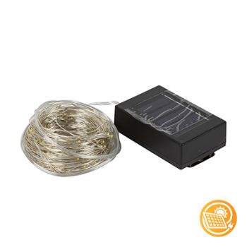 Eurolux H200 200 LED Solar Copper Wire String Light Warm White