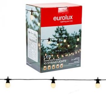 Eurolux H292 Party String Lights LED 10PK Warm White