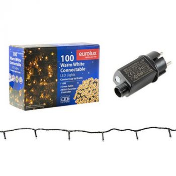 Eurolux H294 100 LED String Light 10M Connectable Warm White