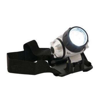 Eurolux H99BP Headlamp 10+2 LED Lamp No Batteries Silver/Black