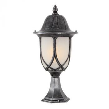 Eurolux O134BS Wall Lantern Alabaster Black Silver