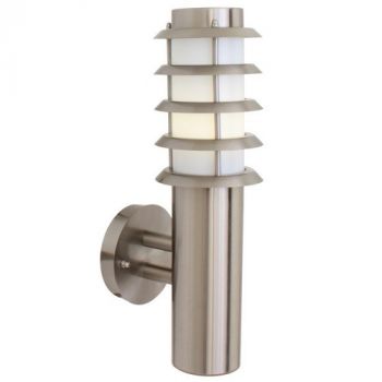 Eurolux O143SS Wall lantern 90 stainless steel with grid Satin Chrome