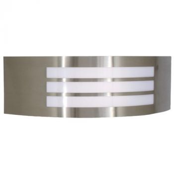 Eurolux O261SC Outdoor Stainless Steel wall light with grid ex 1xE27 13W CFL IP44 Stainless Steel