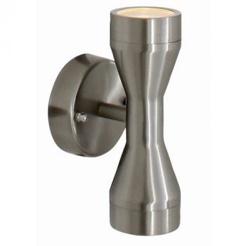 Eurolux O263SC Outdoor up and down wall light alum inc 2xGU10 35W IP44 Stainless Steel