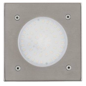 Eurolux O344 Lamedo Square Recessed Ground Stainless Steel
