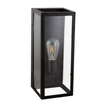 Eurolux WYN-O410B Wall Light E27 Clear Glass Black