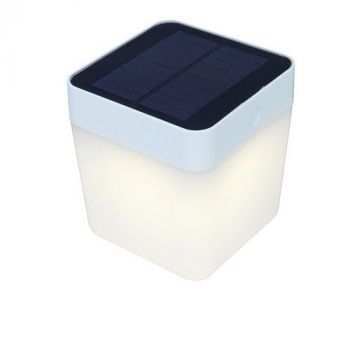 Eurolux O455S Tablecube Solar Portable Light Silver Grey