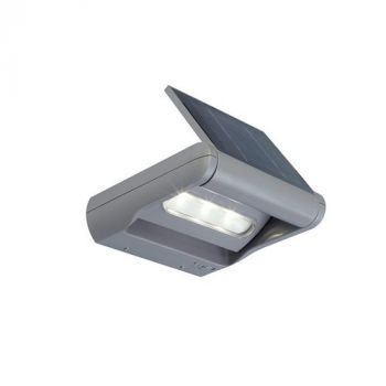 Eurolux O458 MiniLEDspot Solar Wall Light Silve